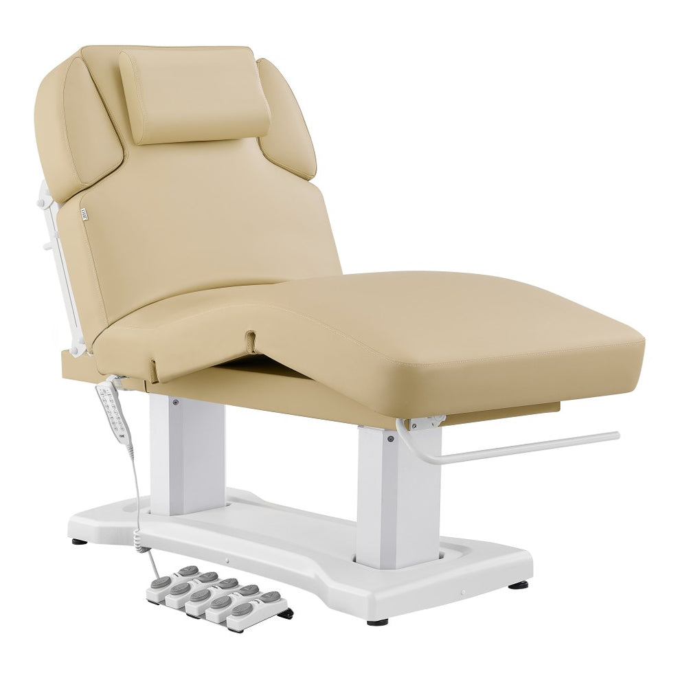 Beige Tranquility 4 Motors Electric Medical Spa Treatment Table DIR on a white background