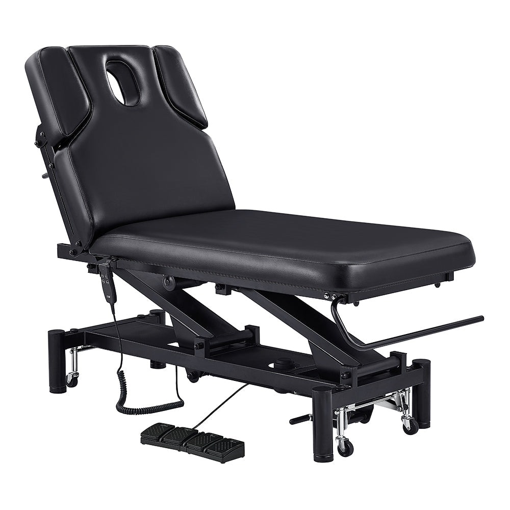DIR VitalEarth Spa Wellness Therapy Bed with foot pedal, ideal for medical or massage use.
