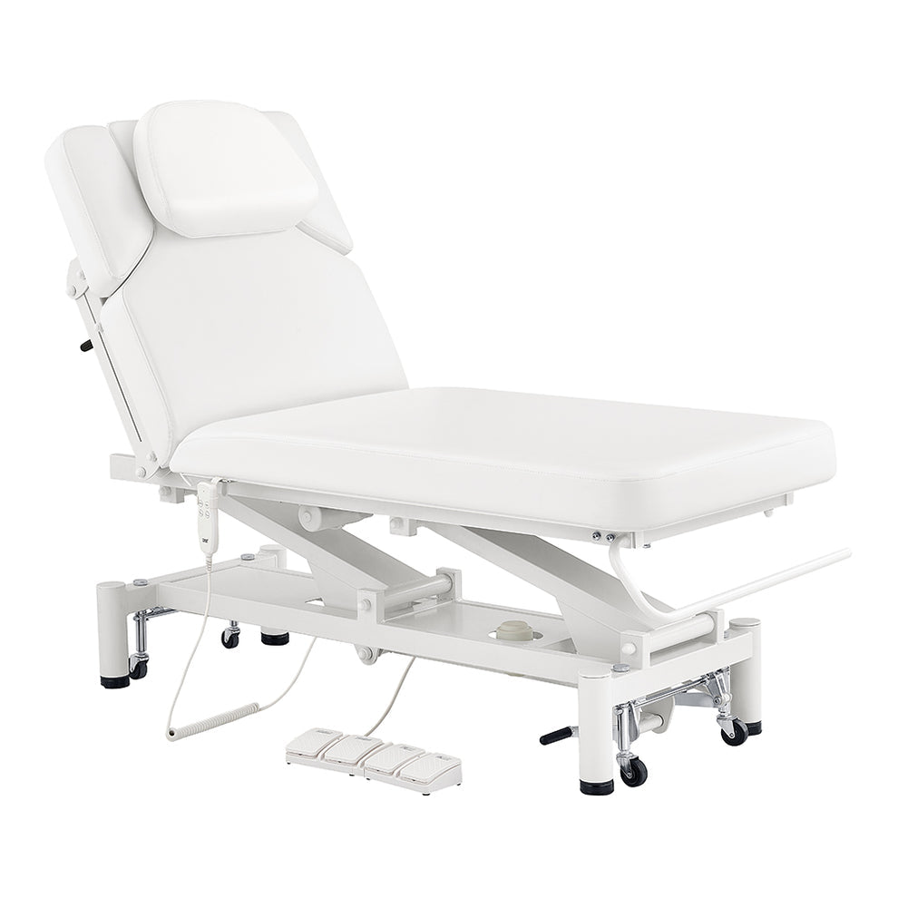 DIR VitalEarth Spa Wellness Therapy Bed with foot controls and cushioned headrest.