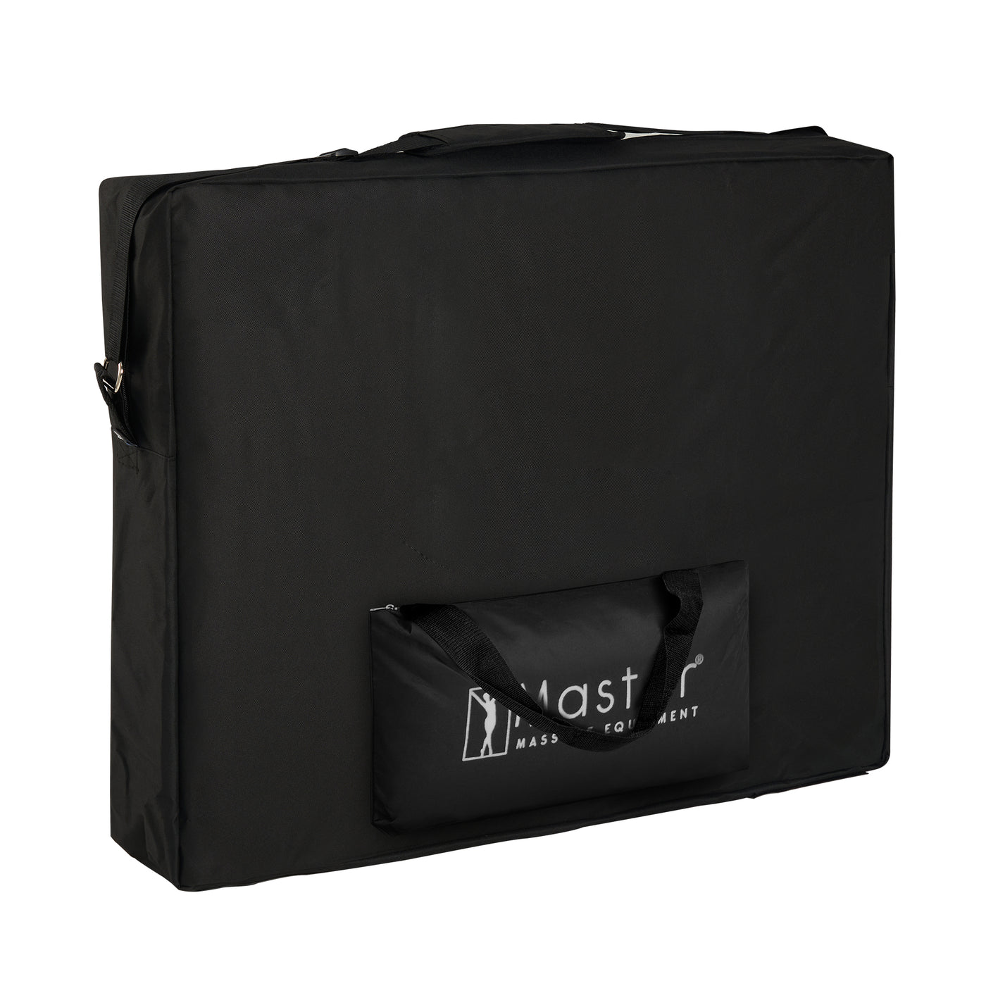Master Massage ZEPHYR portable table case with handles and front pocket for easy transport.