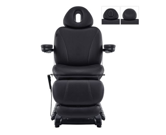 DIR Apollo II electric beauty bed with thermo heat; adjustable, with headrest and armrests.
