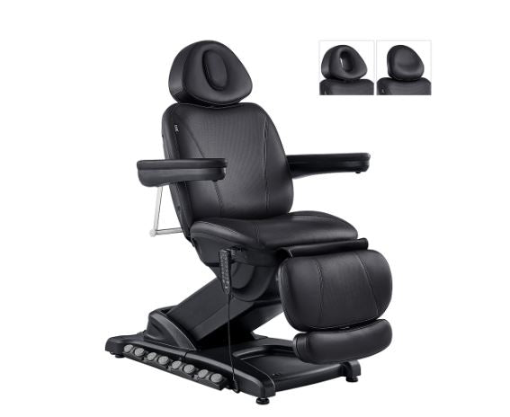 The DIR Apollo II Electric Beauty Bed features reclining, padded armrests & optional heated headrest.