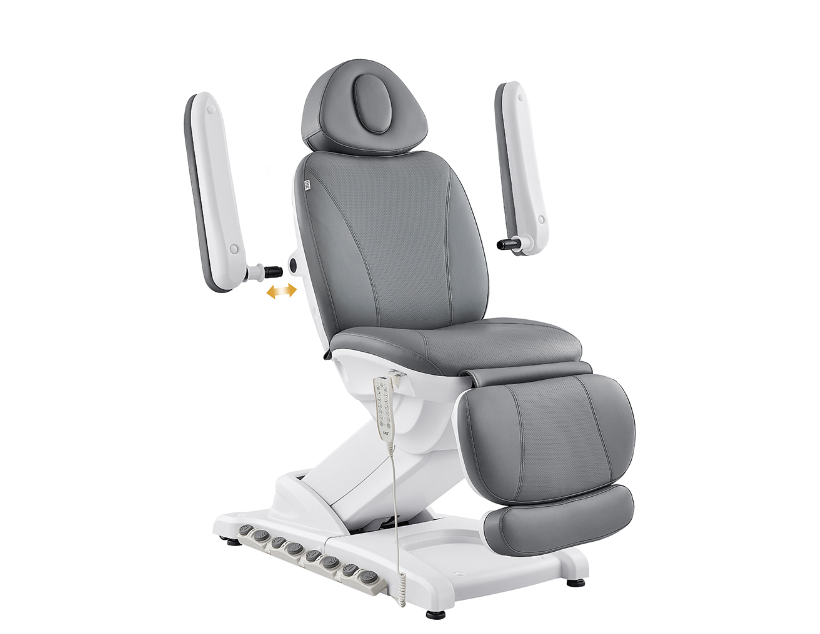 DIR Apollo II electric beauty bed, gray, padded armrests, remote control, thermo heat.