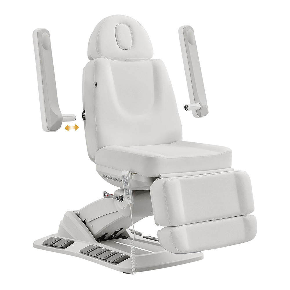 Aurora Medical Spa Table by DIR: 4 motors, hand & foot remote, padded seat & supports.