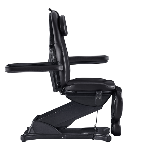 Bellucci Electrical Facial Bed DIR by DIR: black, adjustable with armrests, headrest, and controls.