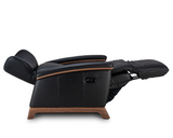 Svago The Motion Mastery Lounge Chair Carbon Leather and Natural Wood