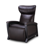 Svago The Motion Mastery Lounge Chair Americano Leather and Black Wood