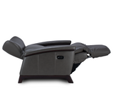  Full Recline Svago The Motion Mastery Lounge Chair Modern Grey and Walnut Wood