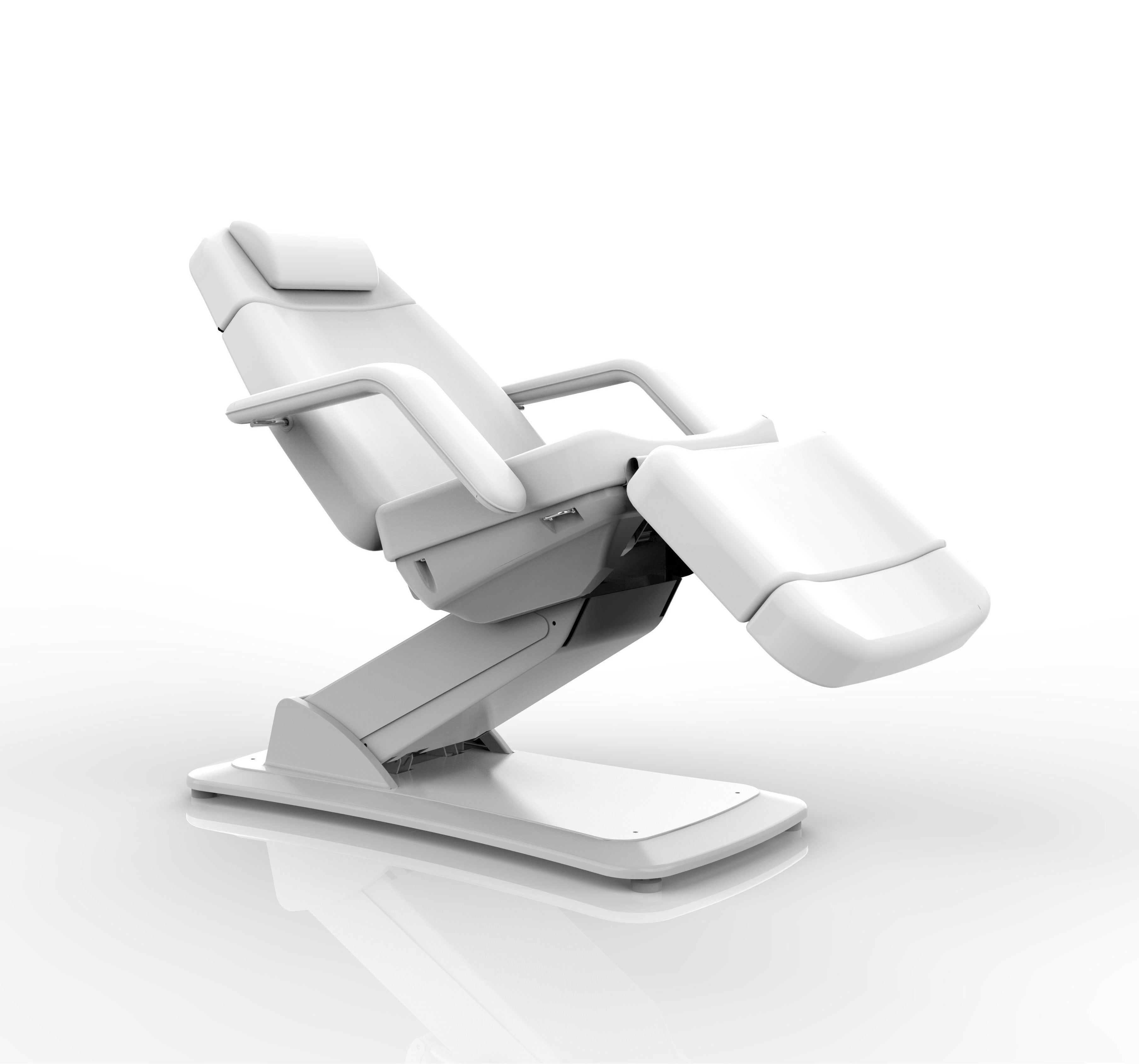 Silverfox America 2221D Electric Massage Chair on flat base, isolated on white background.