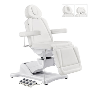 Pavo FACIAL Beauty Bed & Chair in White - Full Electrical With 4 Motors DIR