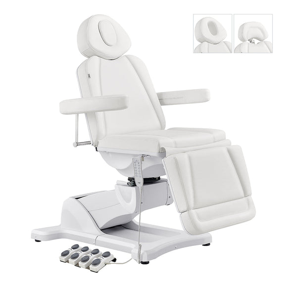 Pavo FACIAL Beauty Bed & Chair in White - Full Electrical With 4 Motors DIR