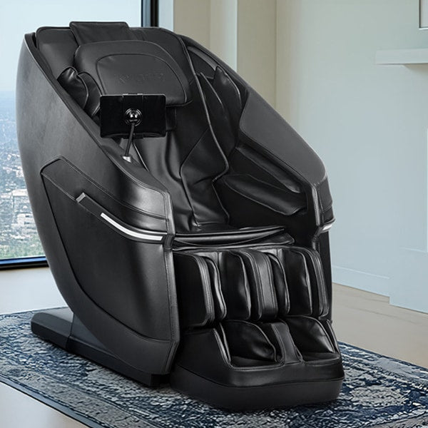 Kyota Zenyu M338 Massage Chair in a room with large windows