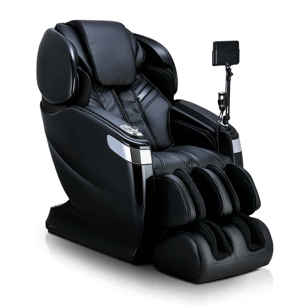 Ogawa Master Drive AI 2.0: Luxury massage chair with 4D massage, footrest, and tablet holder.
