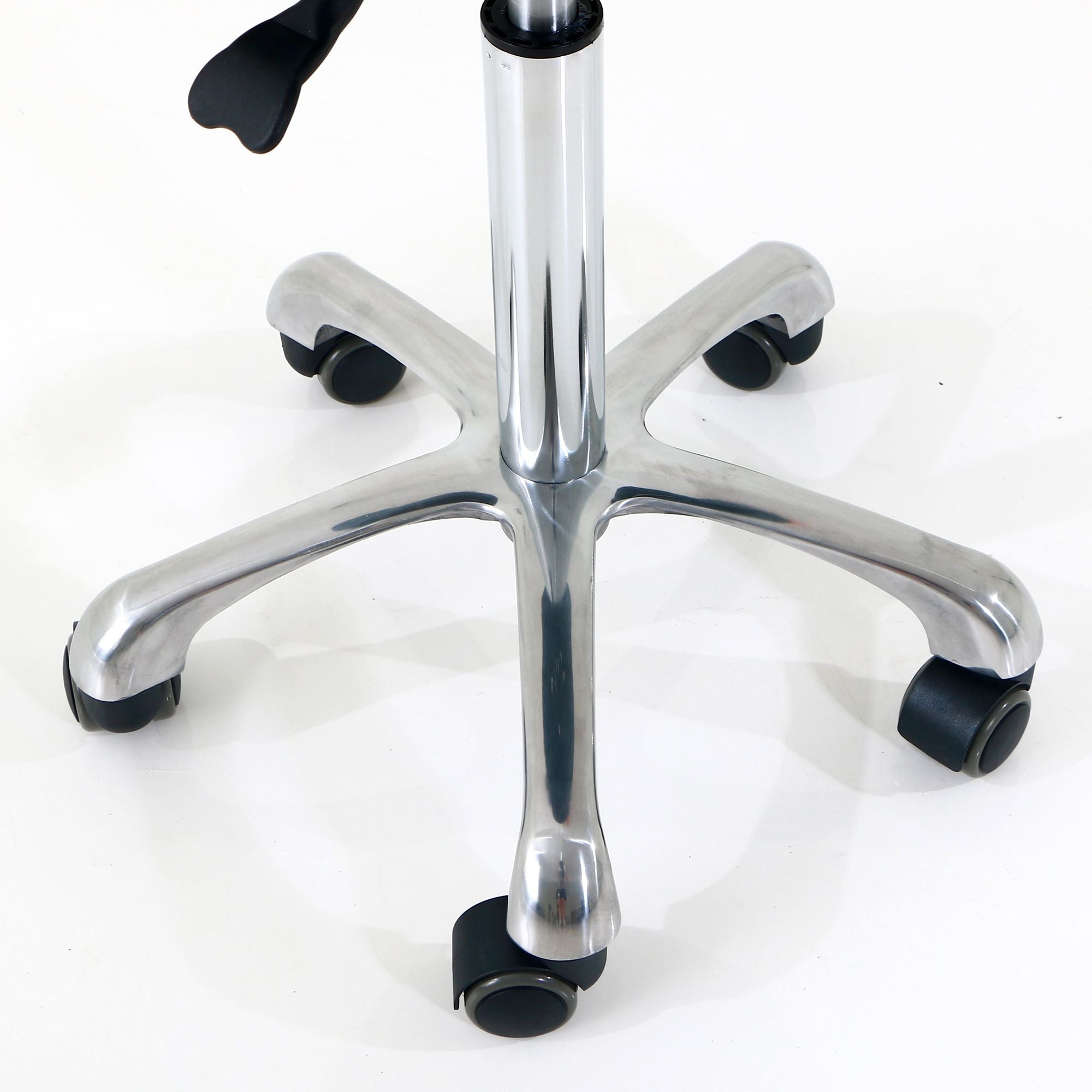 Silverfox America 1023A Stool base with black caster wheels, shown on white background.