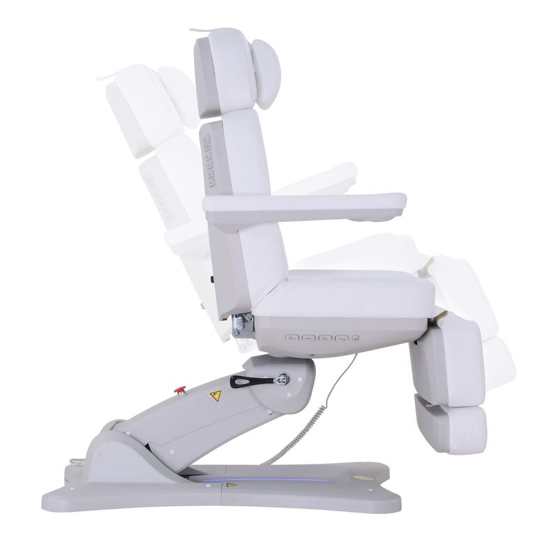 Silverfox America 2246BN Electric Massage Chair with memory system shown reclined side view.