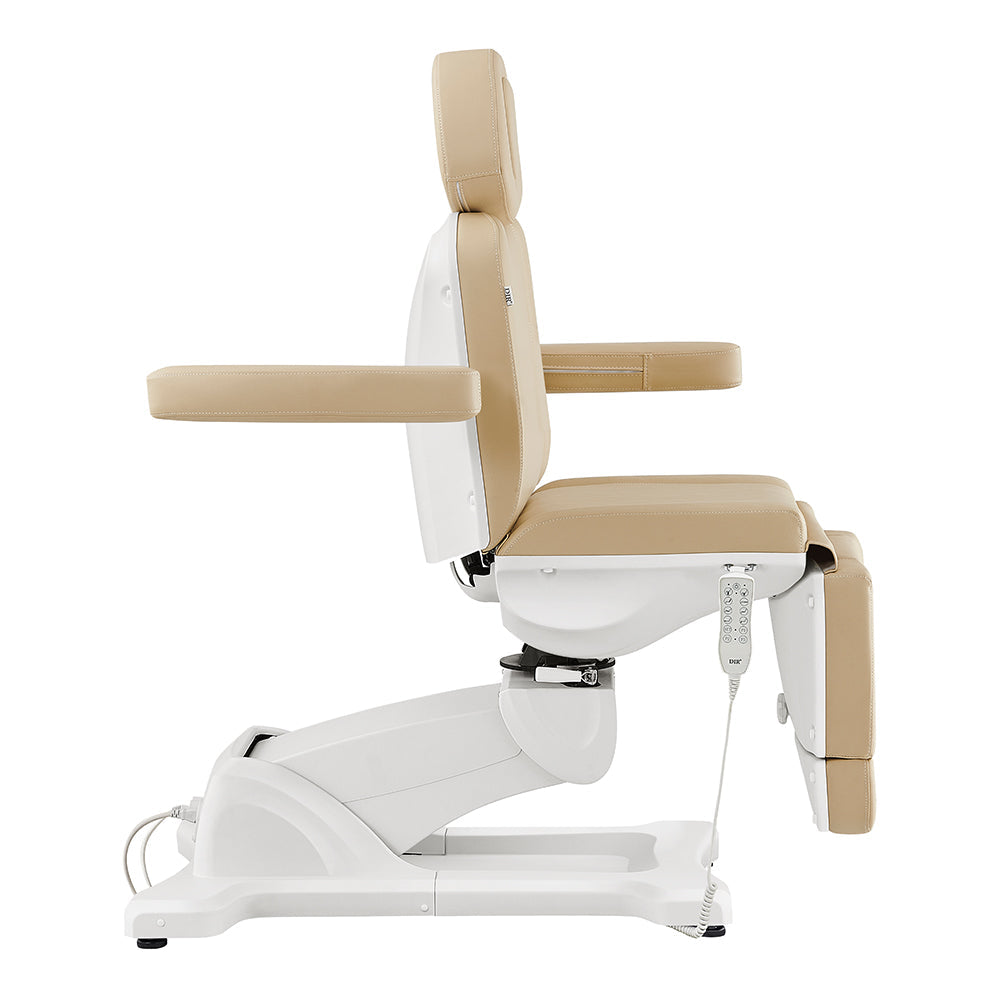 DIR Pavo Beige Facial Beauty Bed & Chair, full electrical, 4 motors, with armrests & footrest.