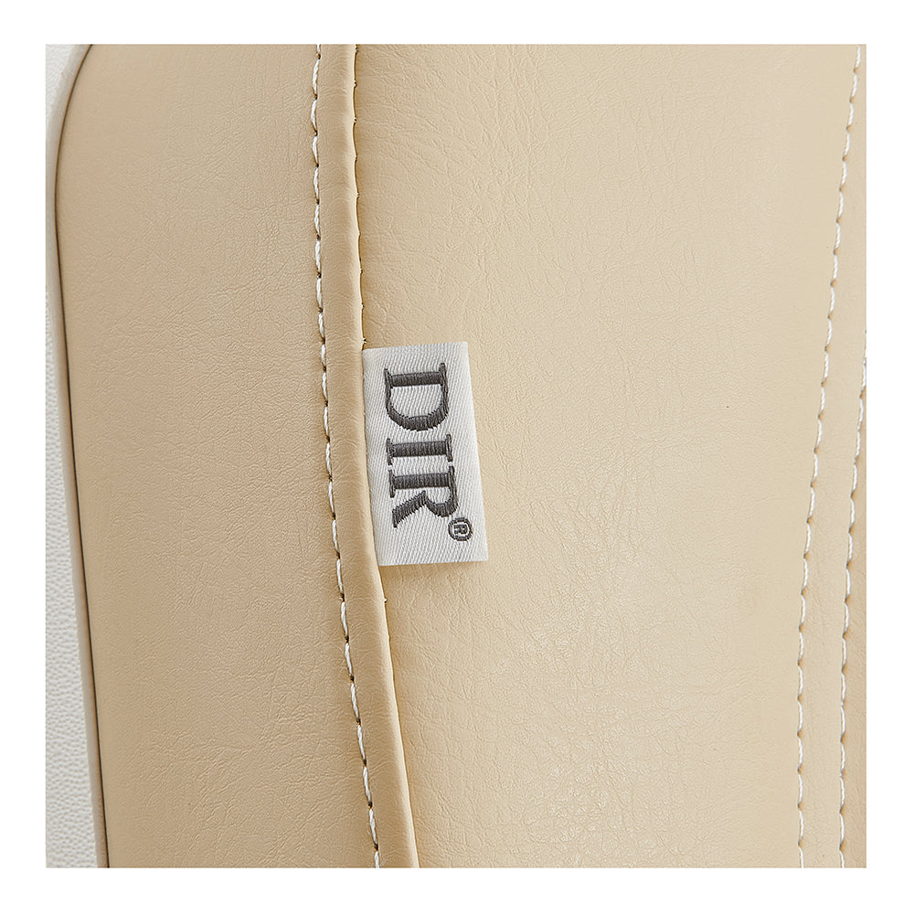 A beige DIR Pavo FACIAL Beauty Bed & Chair with 4 motors and white stitching.