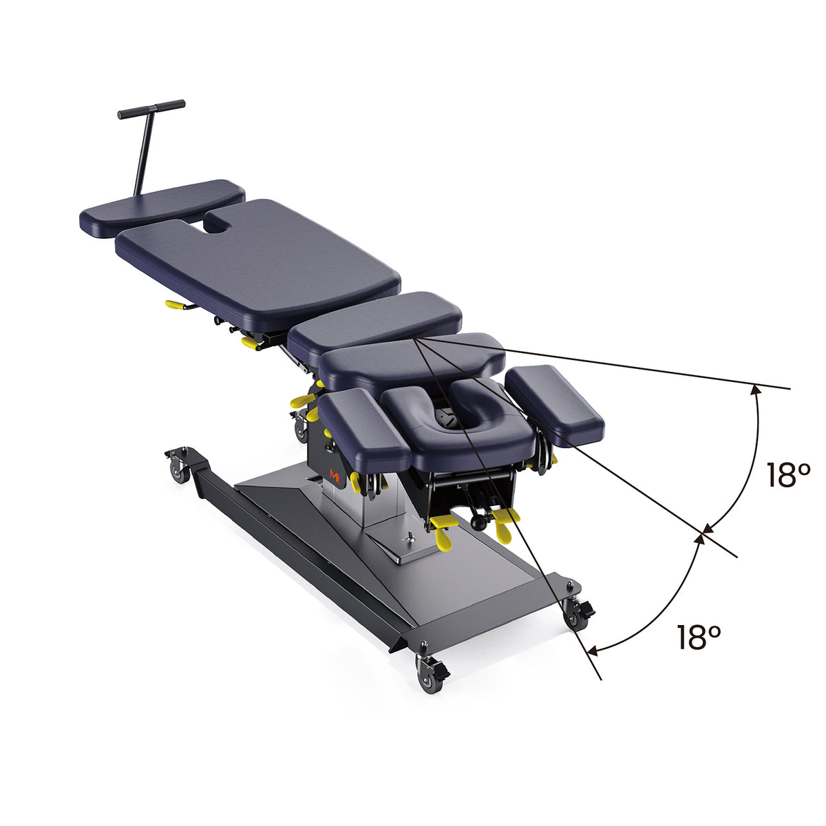 MT Chiropractic® Prime-400 Chiropractic Table – Manual Drop & Flexion-Distraction Spine Treatment on a white background