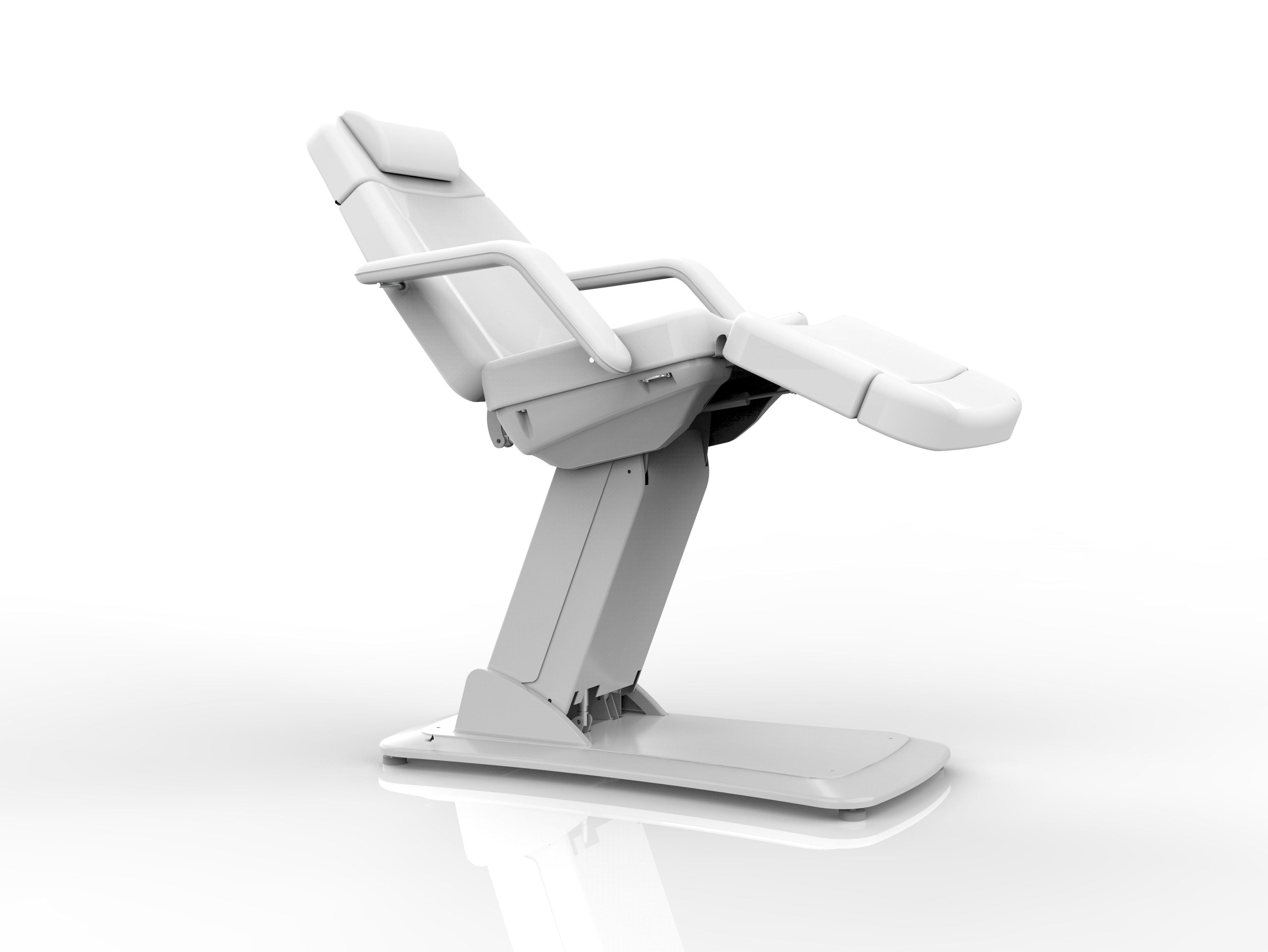 Silverfox America 2221D Electric Massage Chair with armrests and footrest on white background.