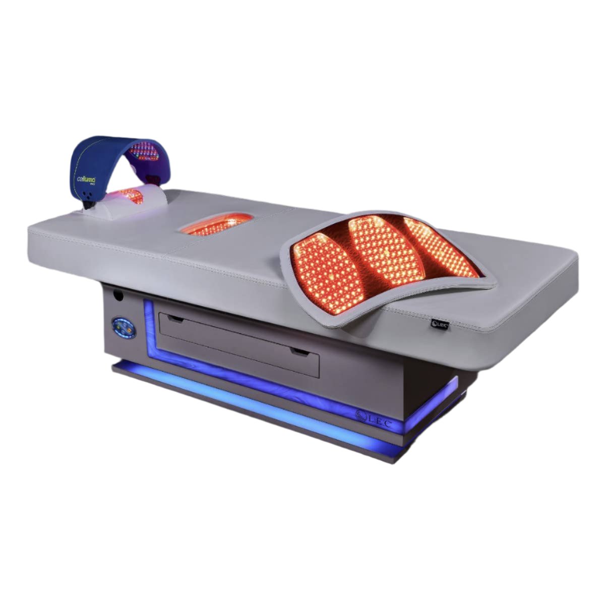 Living Earth Crafts RADIANCE PT LED Therapy Table, ideal for pain management.