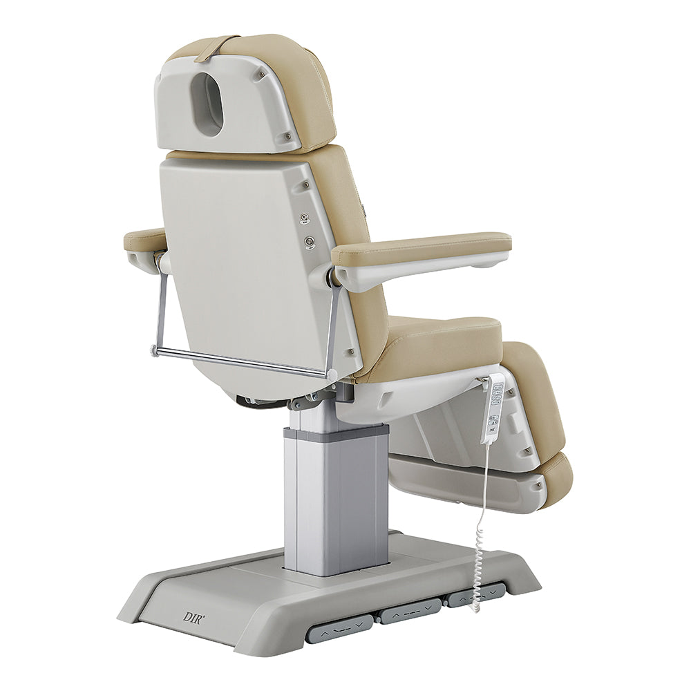 Beige and white medical chair on a white background