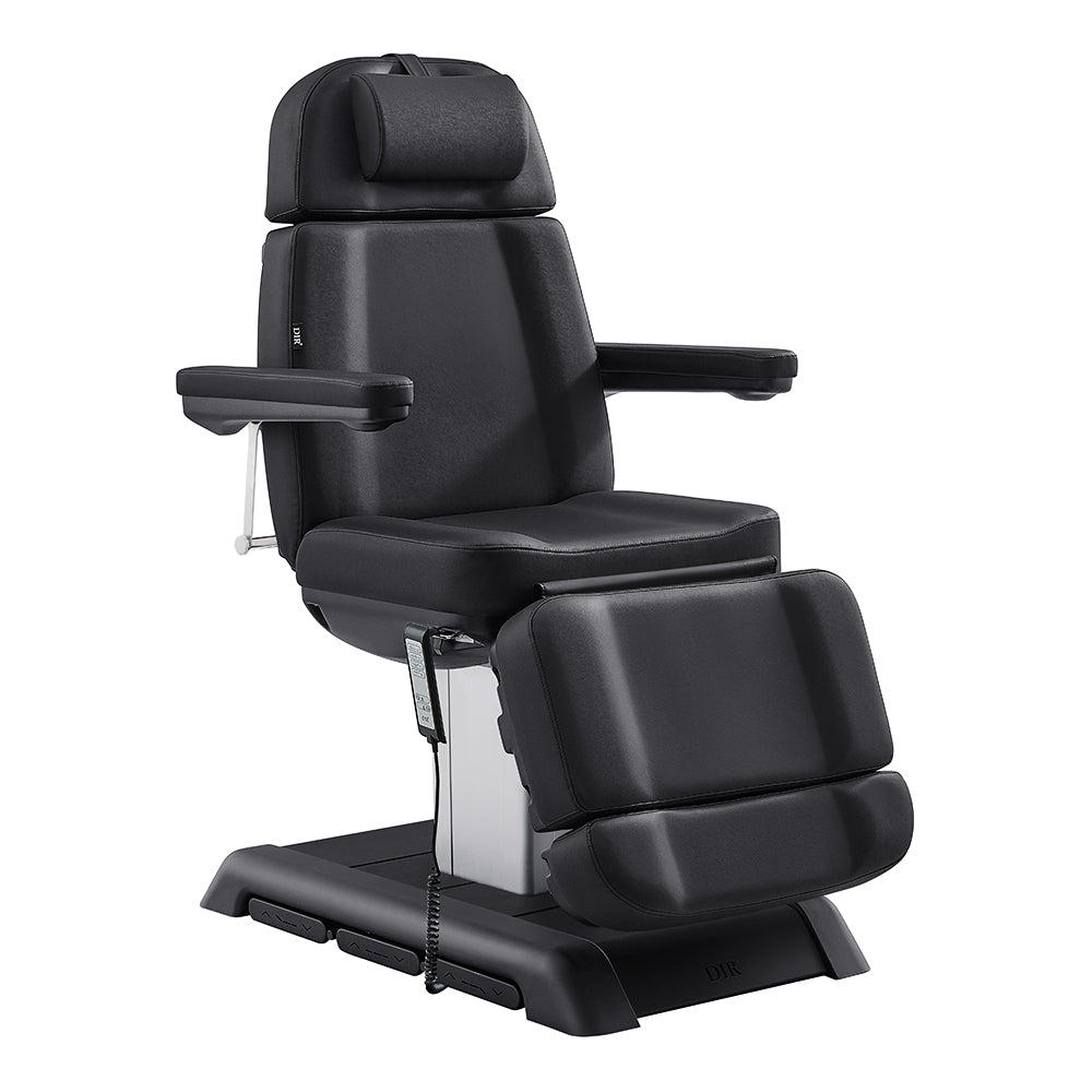 Black Sydney Medical Chair – 4 Motors with Foot Remote & Hand Remote DIR on a white background