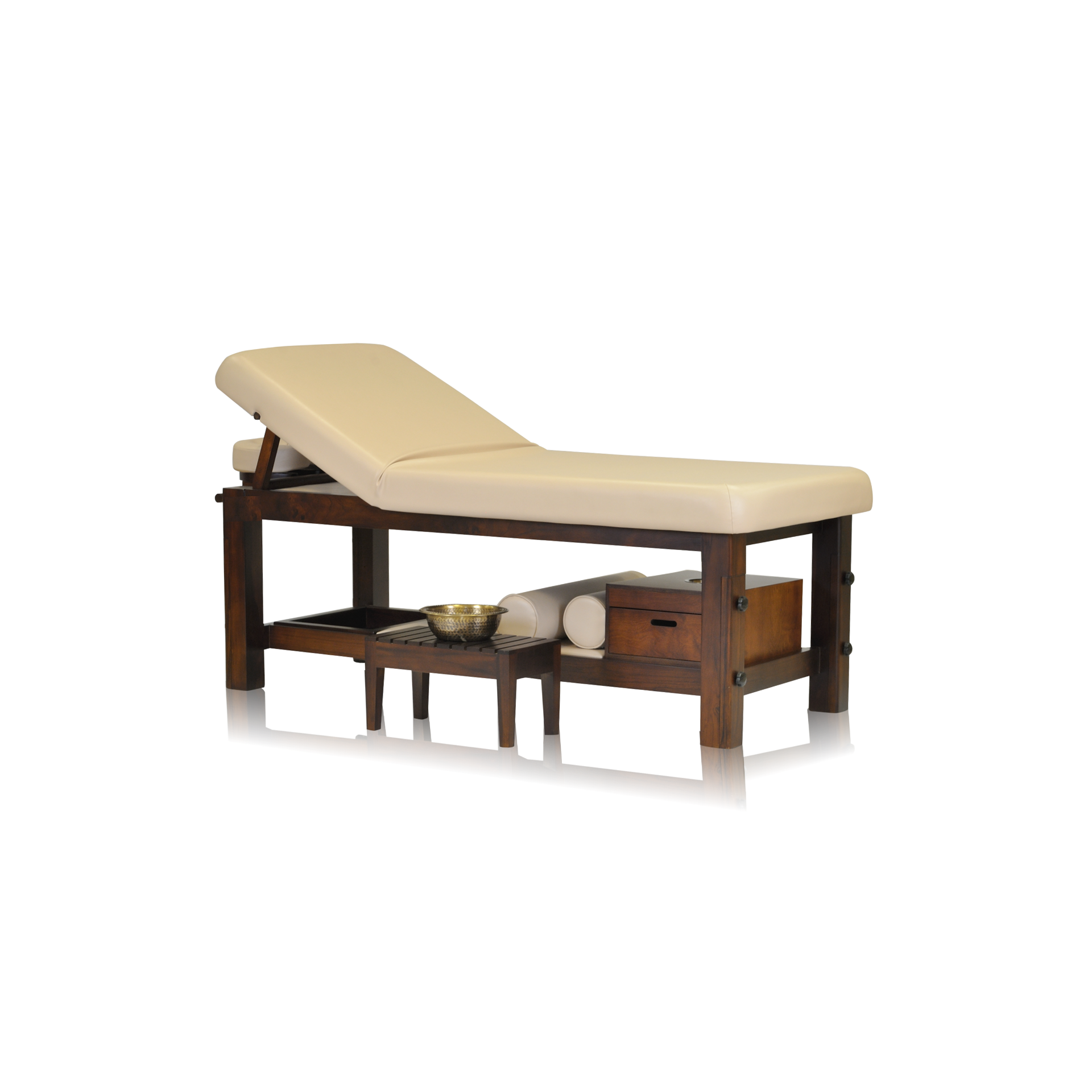 Touch America Shirodhara Bed on white background