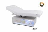 EarthLite EVEREST ECLIPSE 2.0 Tilt Table with LED lights on a white background.