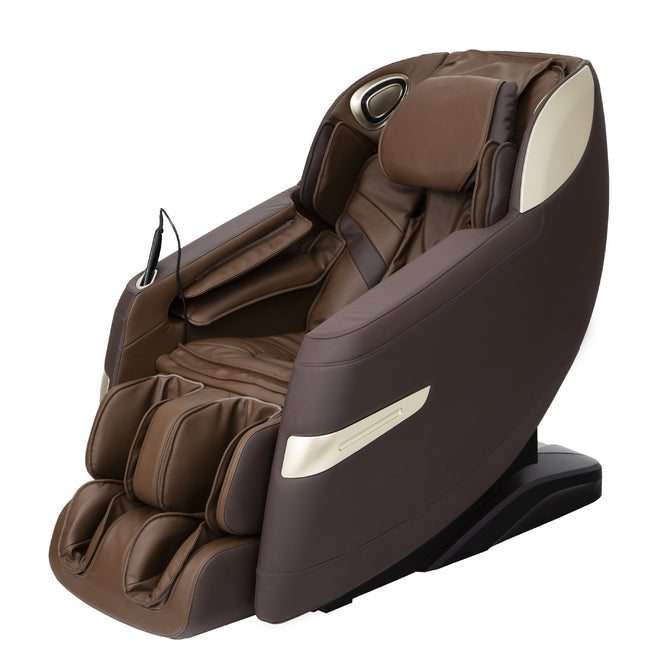Titan 3D Quantum Electric Massage Chair by Titan with padded cushions and full body compression.