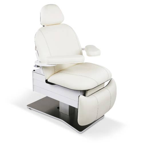 Living Earth Crafts Tribeca All-in-One Medi-Spa Chair with armrests and adjustable leg rest.