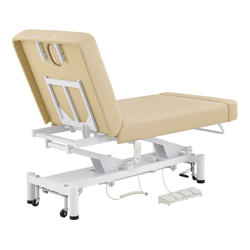 DIR WellRelax Treatment Table—beige, adjustable height, metal base for optimal support.