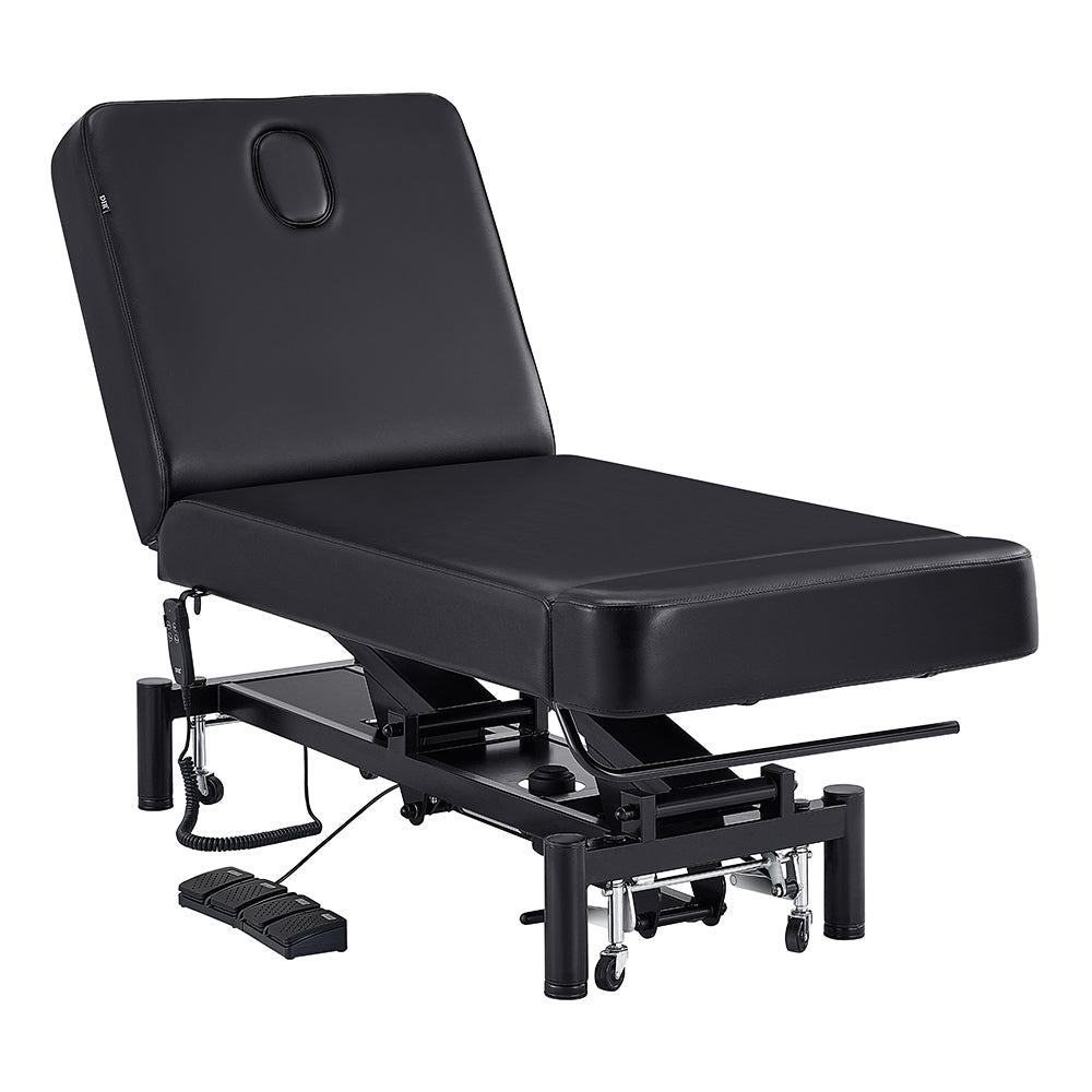 DIR WellRelax Treatment Table with face hole and electronic controls on metal frame.