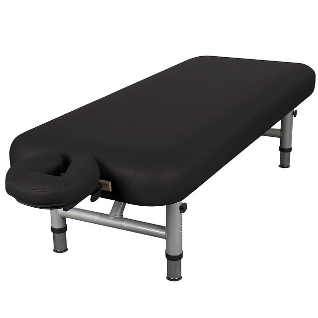 EarthLite YOSEMITE™ 30 portable massage table with face cradle and metal legs.