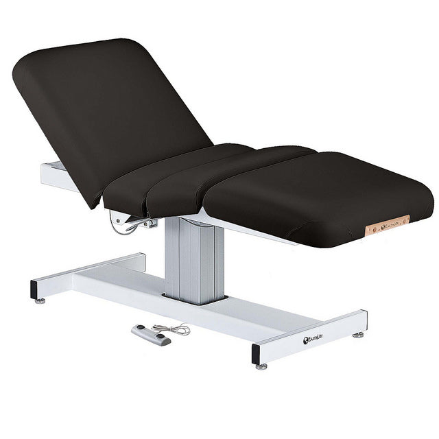 EarthLite Everest Full Electric Salon Table with remote and metal base for spa treatments.