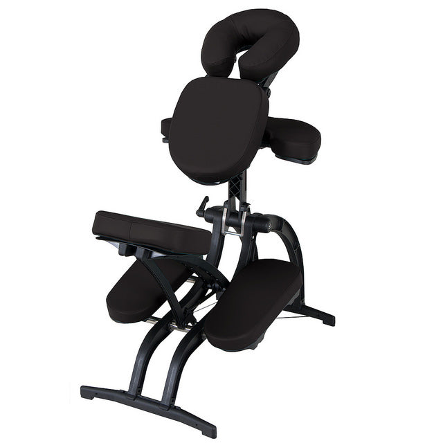 EarthLite AVILA II portable massage chair with ergonomic design and adjustable features.