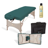 Teal EarthLite HARMONY DX Portable Massage Table Package