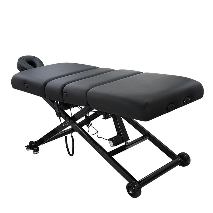 Comfort Soul SIENNA ELITE electric lift table with headrest, lumbar support, metal frame.