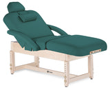 Teal Earthlite SEDONA SALON Pneumatic Stationary Massage Table with Trestle Base