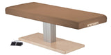 Latte EarthLite EVEREST SPA FLAT Single Pedestal Electric Lift Table