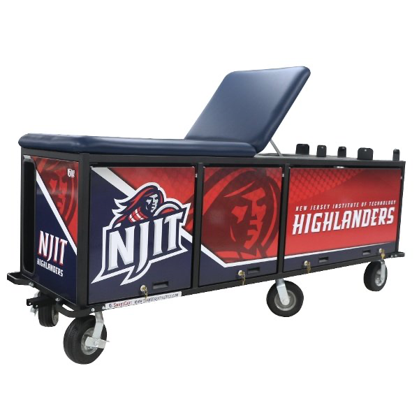 PHS Medical 8' Hydration SmartCart, a heavy-duty mobile taping cart with branded logo.