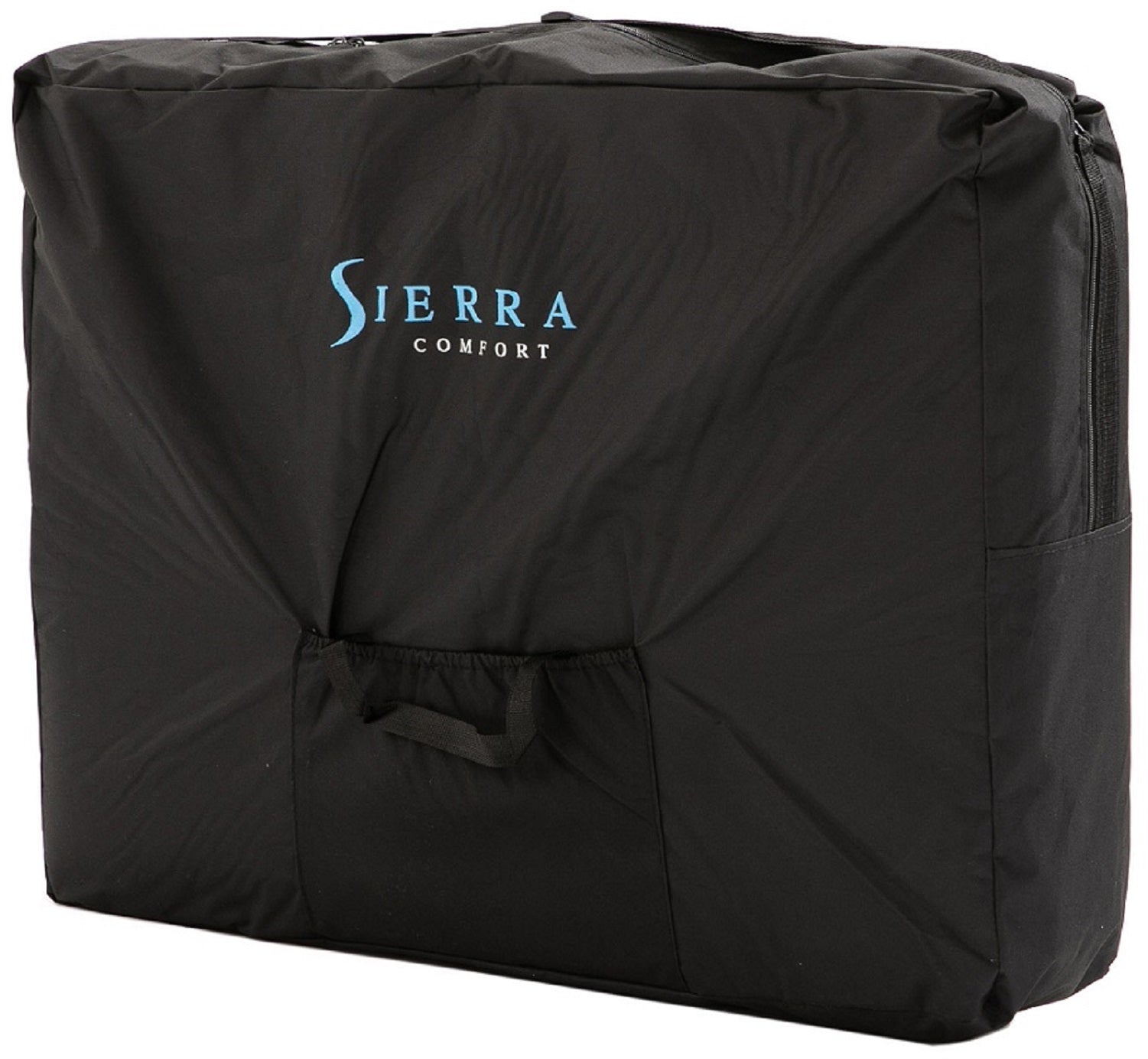 Black Sierra Comfort case with handles and zippered top for ALL-INCLUSIVE Massage Table.