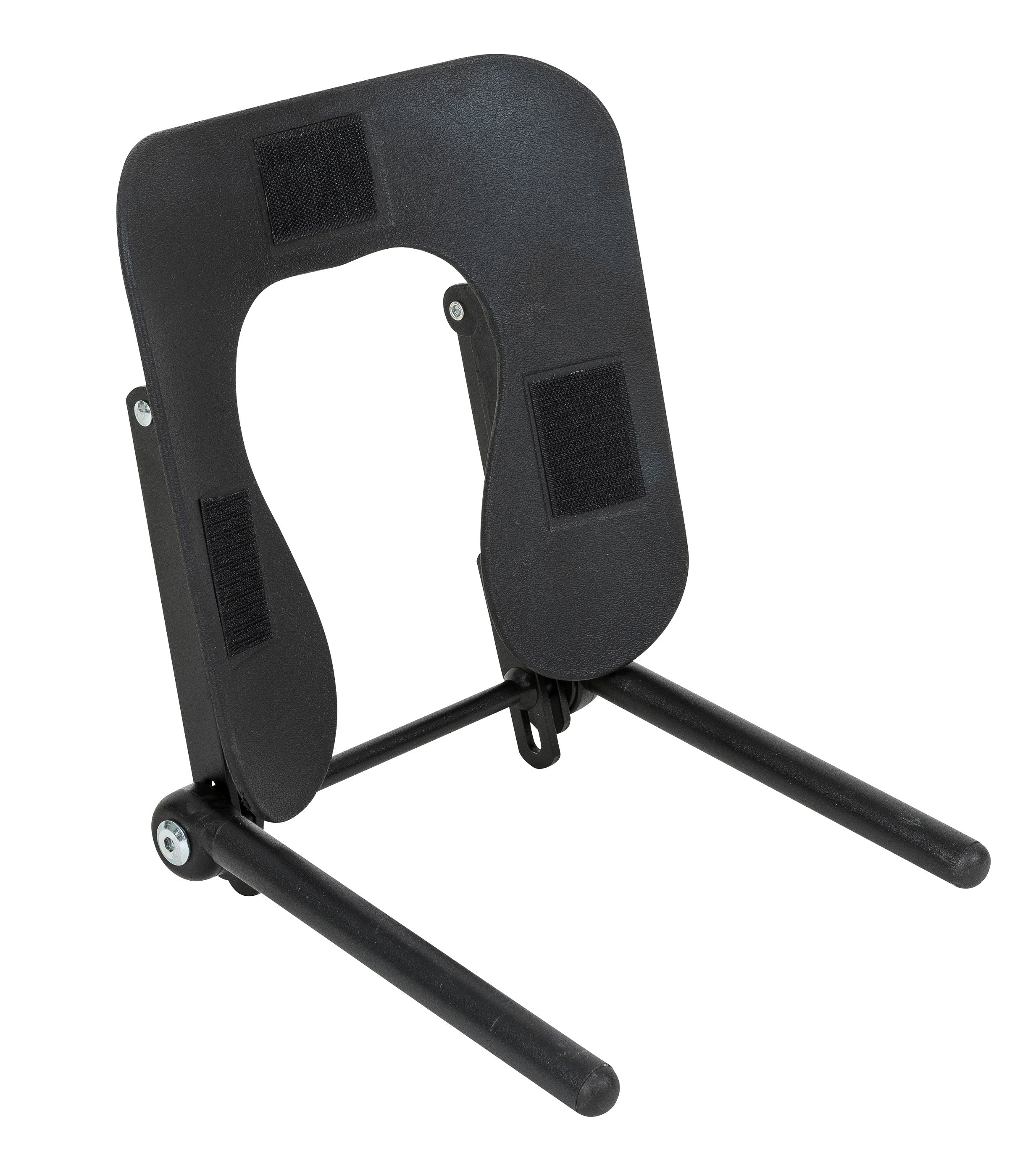 Sierra Comfort backrest massage table with black adjustable headrest and foldable side bars.