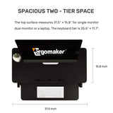 Ergomaker 32'' Height Adjustable Desktop Converter DC01
