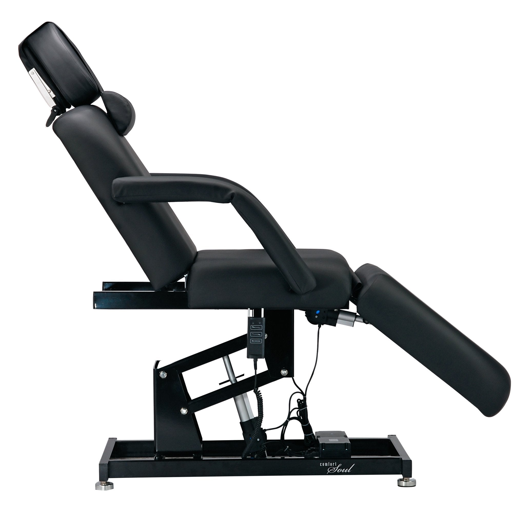 Comfort Soul LUMINA ELITE Electric Lift Table with ergonomic cushioning and padded headrest.