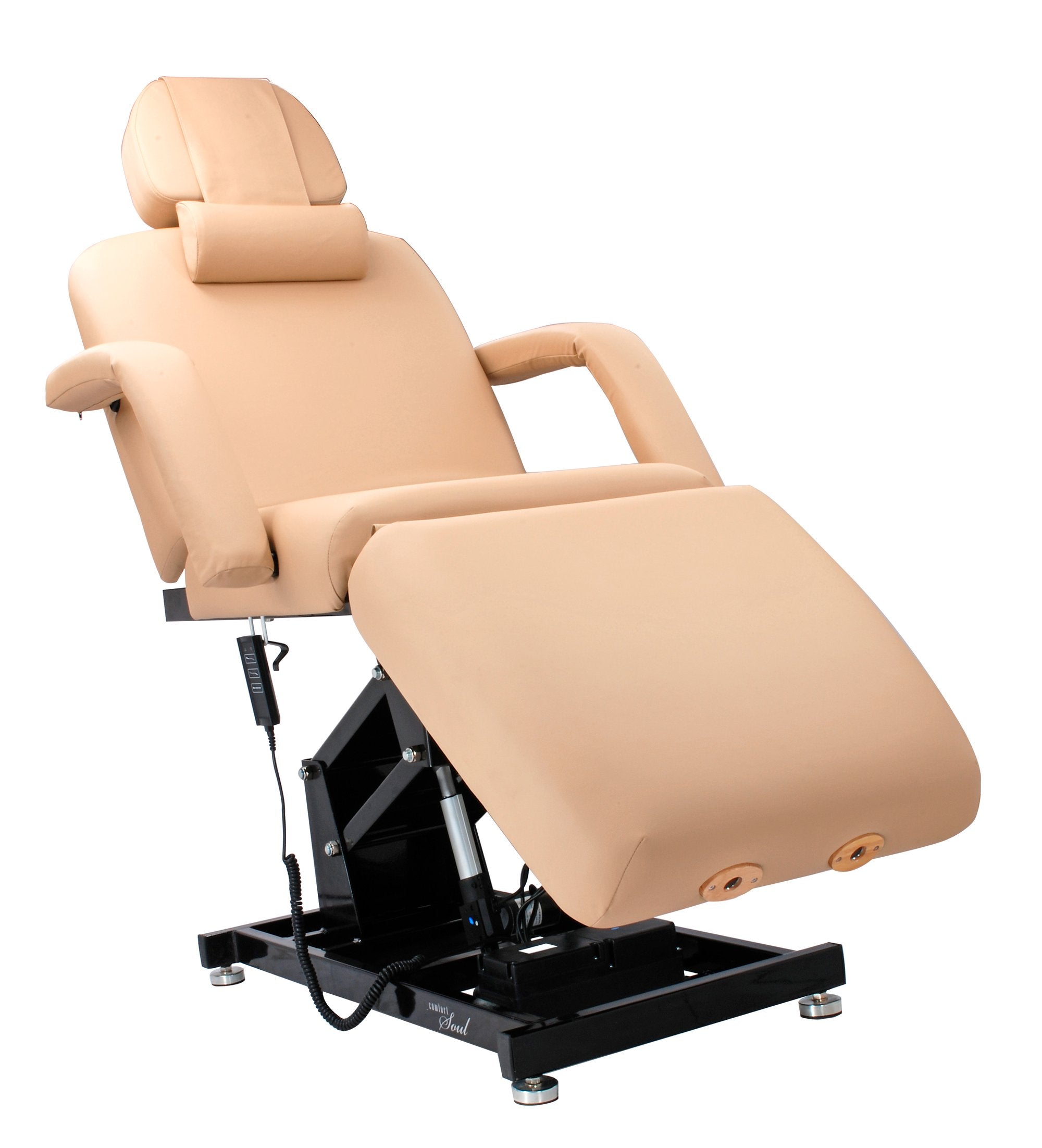 Comfort Soul LUMINA ELITE Lift Table with ergonomic cushioning, reclining arms, and footrest.