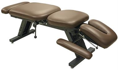 PHS Chiropractic ErgoBasic EB9050: Firm foam table with tilt headpiece and pelvic drop.