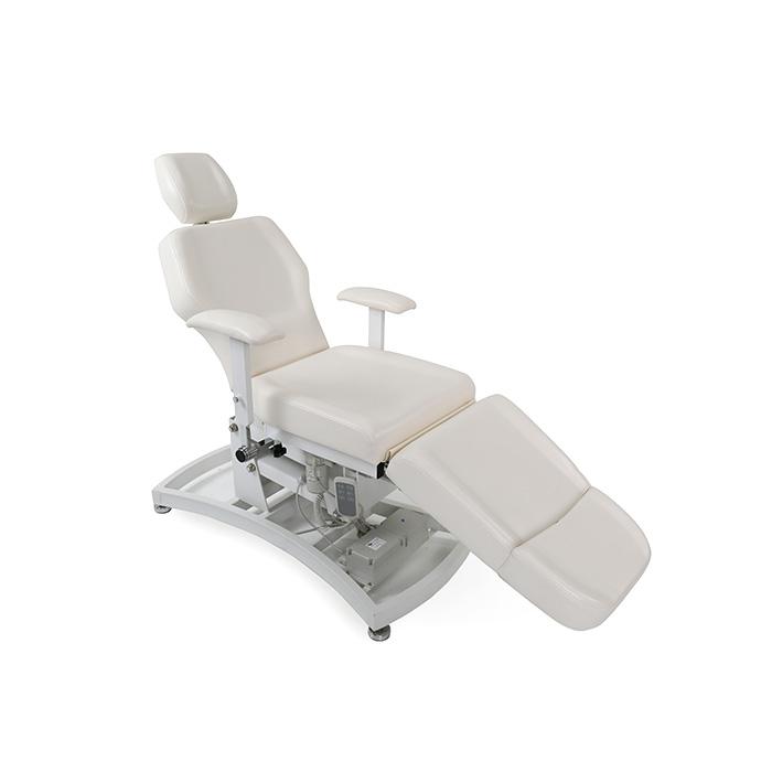 Comfort Soul LUXE ELITE Chair/Table with faux leather, dual headrest, and leg support.