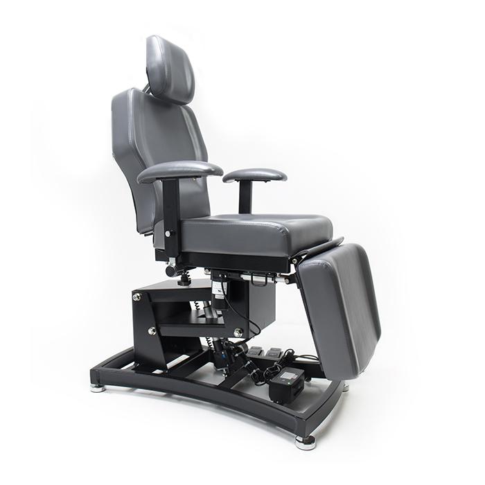 Comfort Soul LUXE ELITE Chair/Table with DuraSoft faux leather, armrests, and headrest.