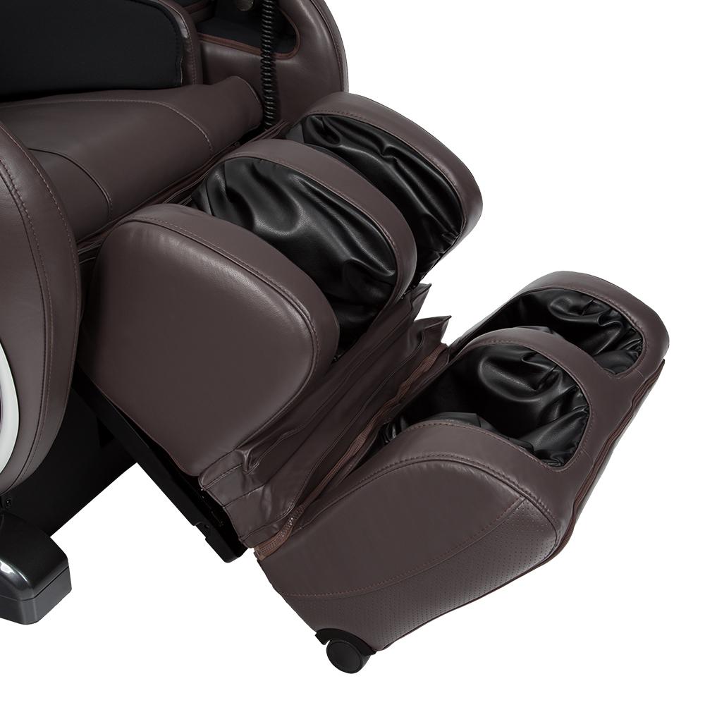 Close-up of Osaki OS-4000 Massage Chair leg and foot rest with black padded interior.