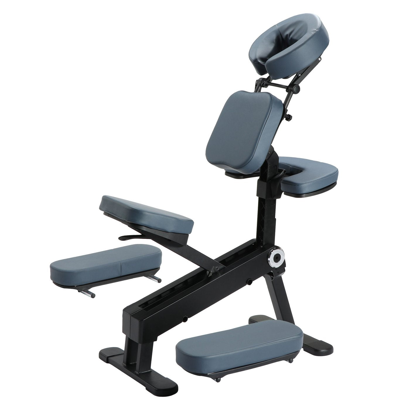 Master Massage Gymlane portable chair: ergonomic with padded supports for face, chest, arms, legs.